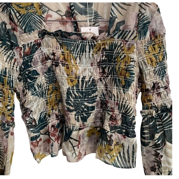 Walter Baker Serena top Key largo smocked metallic - Picture 6 of 10